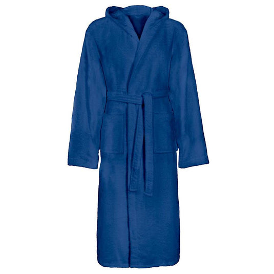 Vidaxl badjas kinn blauw s katoen