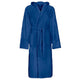 Vidaxl badjas kinn blauw l katoen