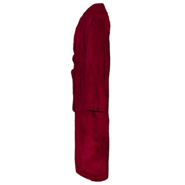 Vidaxl badjas kinn rood m katoen
