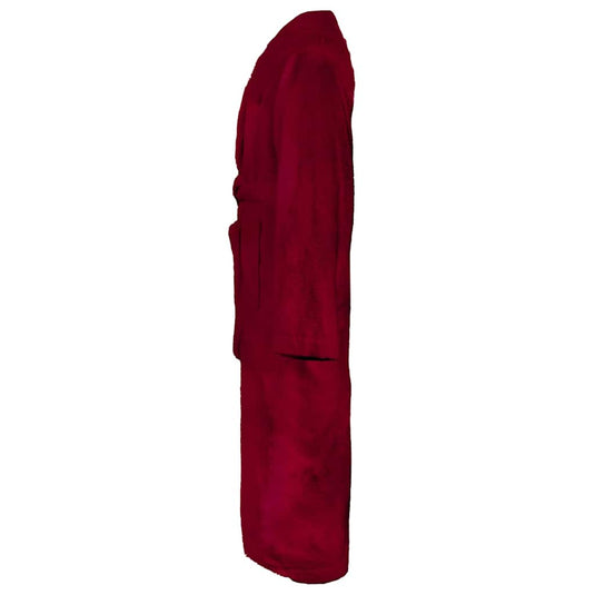 Vidaxl badjas kinn rood m katoen