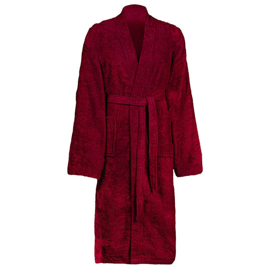Vidaxl badjas kinn rood xxl katoen