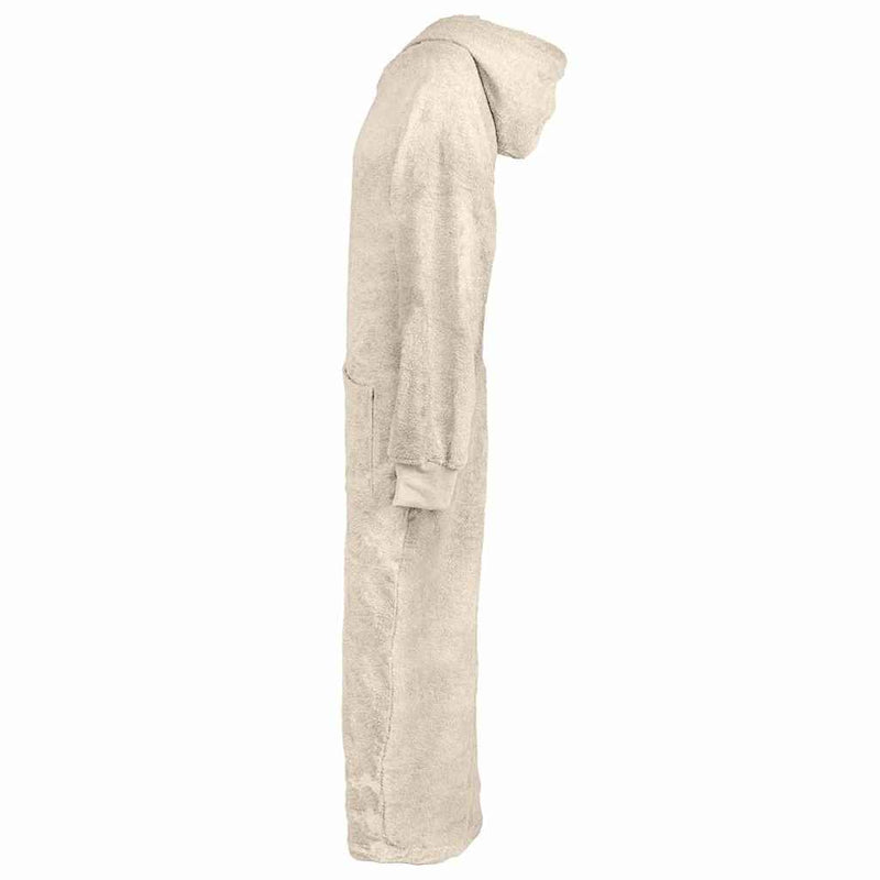 Load image into Gallery viewer, Vidaxl deken hoodie kinn crème xxl katoen
