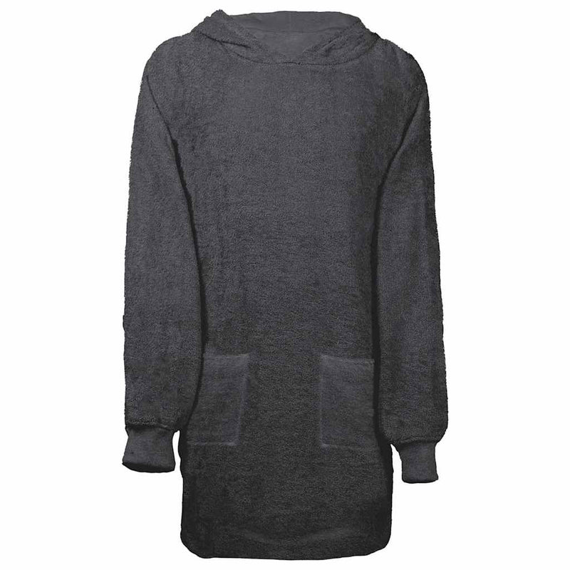 Load image into Gallery viewer, Vidaxl deken hoodie kinn antraciet l katoen
