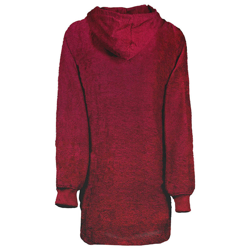 Load image into Gallery viewer, Vidaxl deken hoodie kinn rood l katoen

