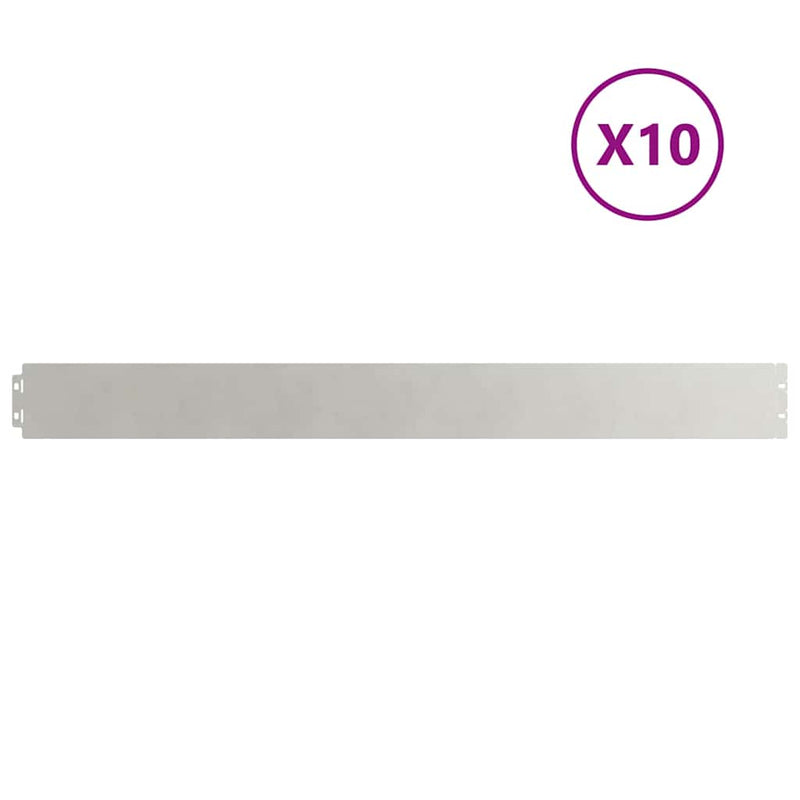Load image into Gallery viewer, Vidaxl gazonranden 10 st 10x103 cm roestvrij staal
