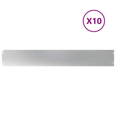 Vidaxl gazonranden 10 st 15x103 cm gegalvaniseerd staal