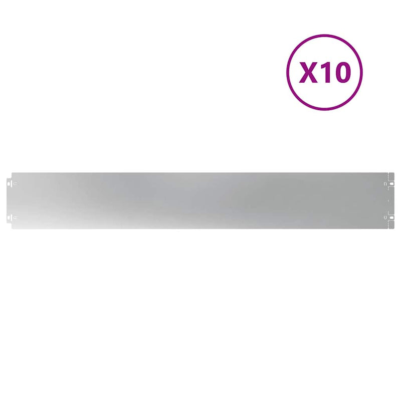 Load image into Gallery viewer, Vidaxl gazonranden 10 st 15x103 cm gegalvaniseerd staal
