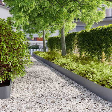 Vidaxl gazonranden 10 st 20x103 cm koudgewalst staal antraciet