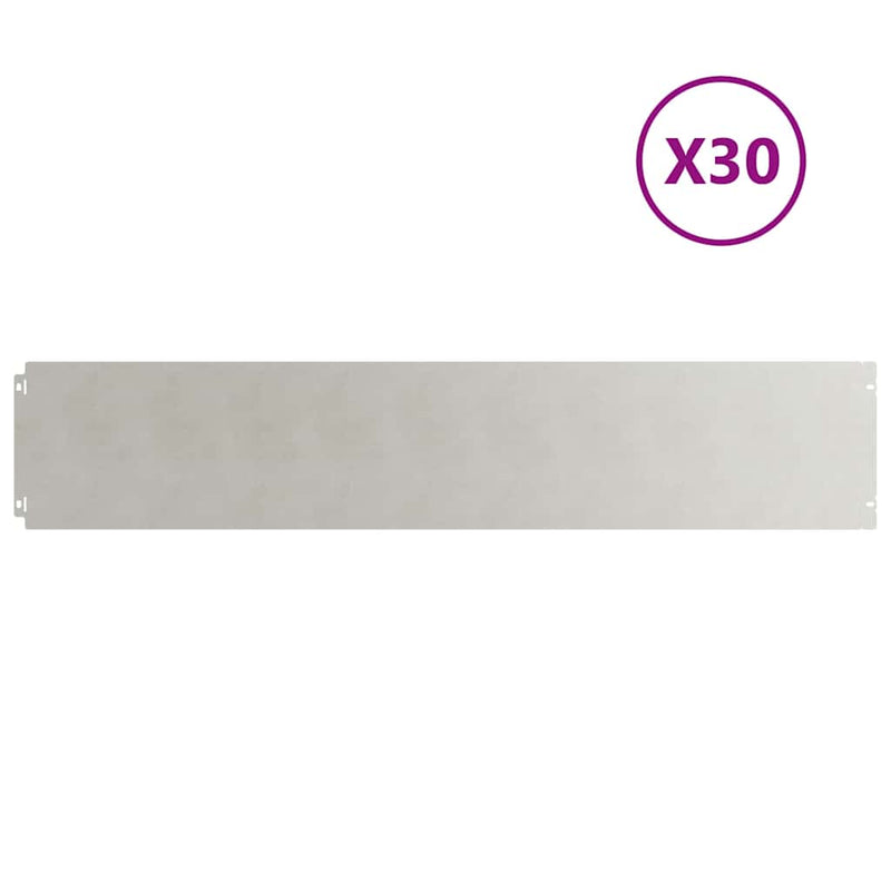 Load image into Gallery viewer, Vidaxl gazonranden 30 st 20x103 cm roestvrij staal
