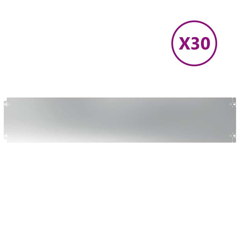 Load image into Gallery viewer, Vidaxl gazonranden 30 st 20x103 cm gegalvaniseerd staal
