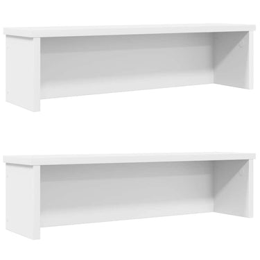 Vidaxl keukenrekken stapelbaar 2 st 50x15x16 cm wit
