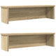 Vidaxl keukenrekken stapelbaar 2 st 50x15x16 cm sonoma eikenkleurig