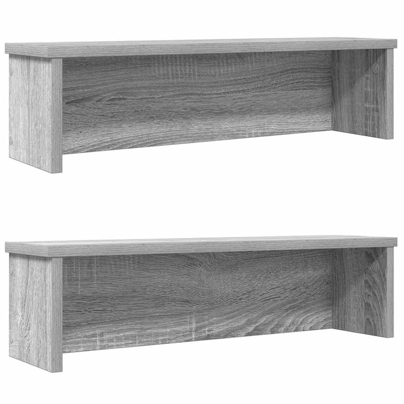 Load image into Gallery viewer, Vidaxl keukenrekken stapelbaar 2 st 50x15x16 cm grijs sonoma eiken
