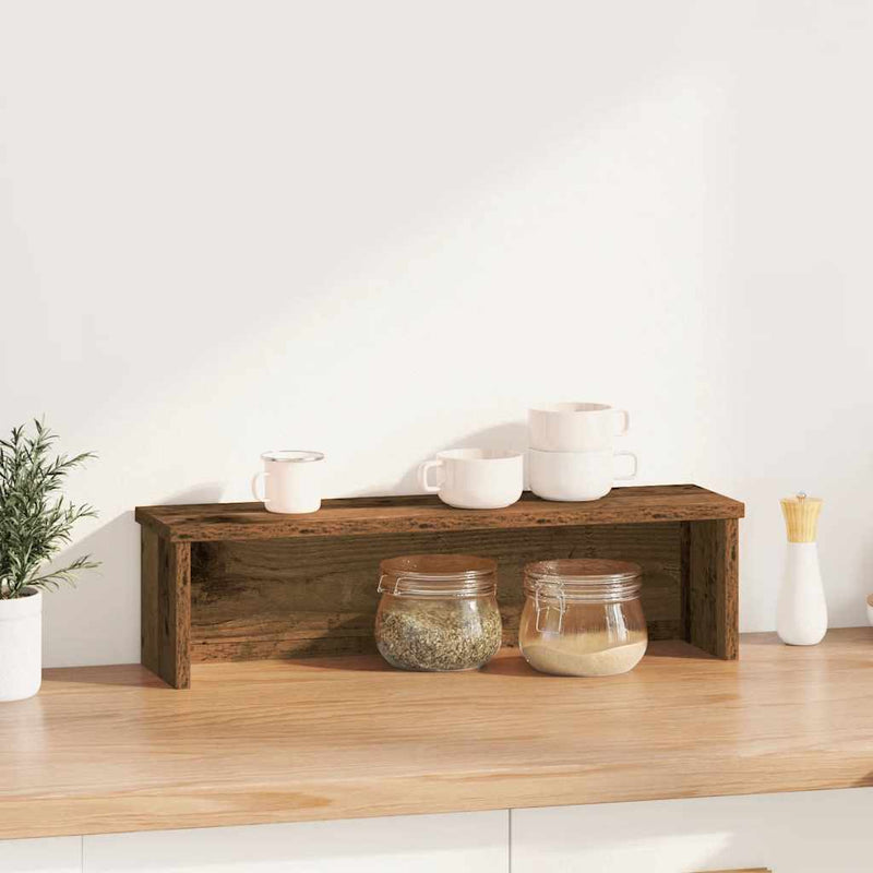 Load image into Gallery viewer, Vidaxl keukenrek stapelbaar 50x15x16 cm bewerkt hout oud houtkleurig
