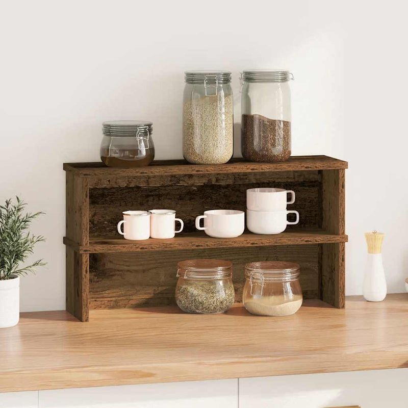 Load image into Gallery viewer, Vidaxl keukenrekken stapelbaar 2 st 50x15x16 cm oud houtkleurig

