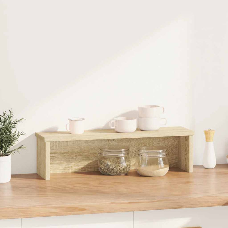 Load image into Gallery viewer, Vidaxl keukenrek stapelbaar 60x15x16 cm bewerkt hout sonoma eikenkleur
