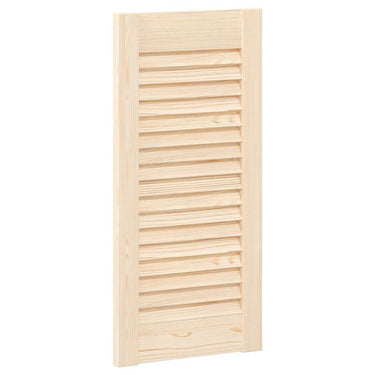 Vidaxl kastdeur met lamellen 61,5x29,5 cm massief grenenhout