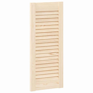 Vidaxl kastdeur met lamellen 69x29,5 cm massief grenenhout