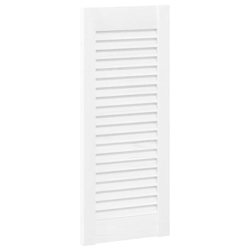 Load image into Gallery viewer, Vidaxl kastdeur louvre design 61,5x29,5 cm wit
