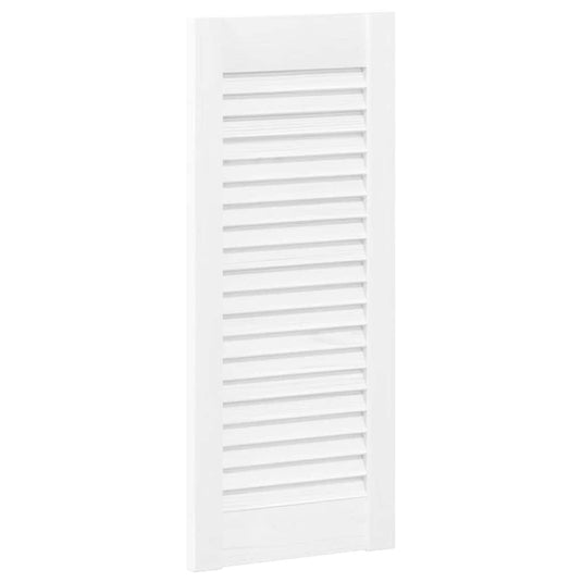 Vidaxl kastdeur louvre design 61,5x29,5 cm wit