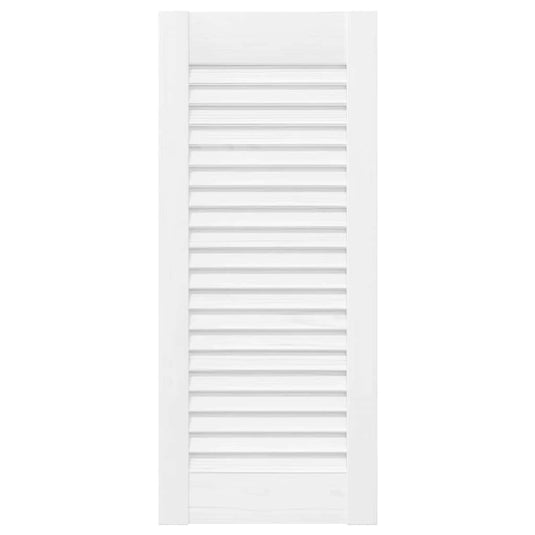Vidaxl kastdeuren louvredesign 4 st 61,5x29,5 cm wit