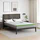 Vidaxl matrastopper wit en groen 180 x 200 cm jacquard stof