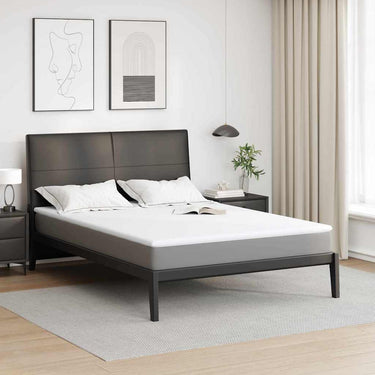 Vidaxl matrastopper wit 140 x 200 cm jacquard stof