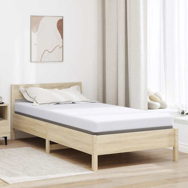 Vidaxl matrastopper wit 90 x 190 cm jacquard stof
