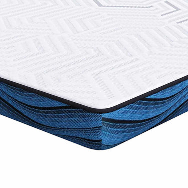 Vidaxl matrastopper wit 140 x 200 cm jacquard stof
