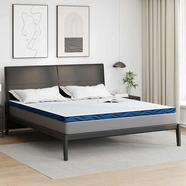 Vidaxl matrastopper wit 180 x 200 cm jacquard stof