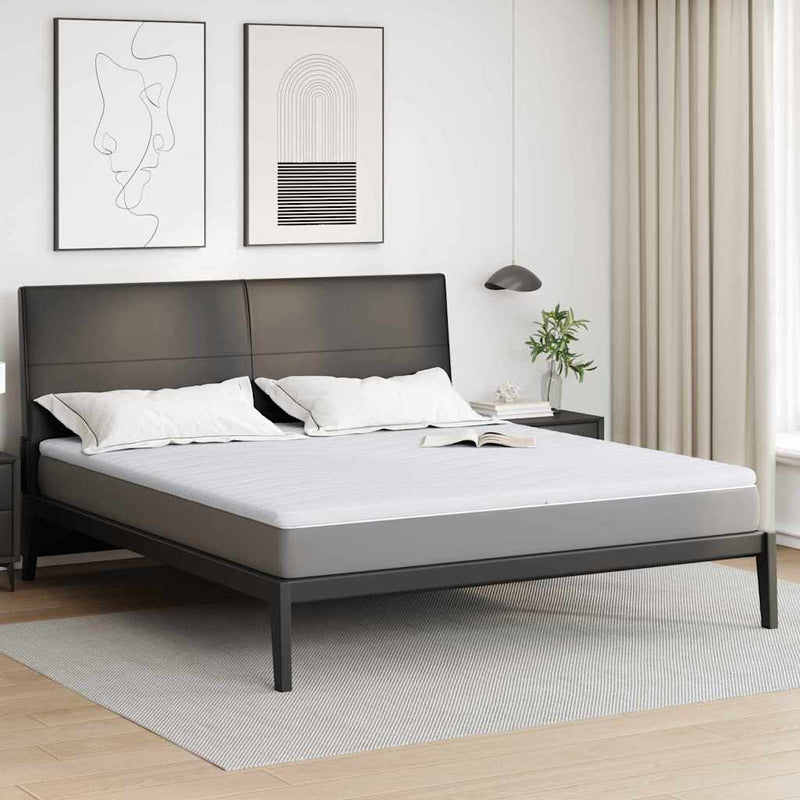 Load image into Gallery viewer, Vidaxl matrastopper wit 200 x 200 cm gebreide stof
