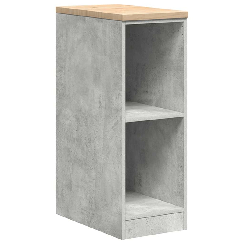 Load image into Gallery viewer, Vidaxl garagekast 30x51x85 cm massief grenenhout betongrijs
