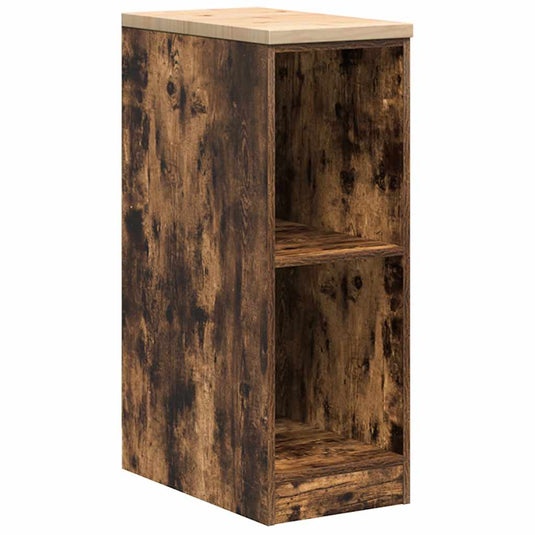 Vidaxl garagekast 30x51x85 cm massief grenenhout gerookt eiken