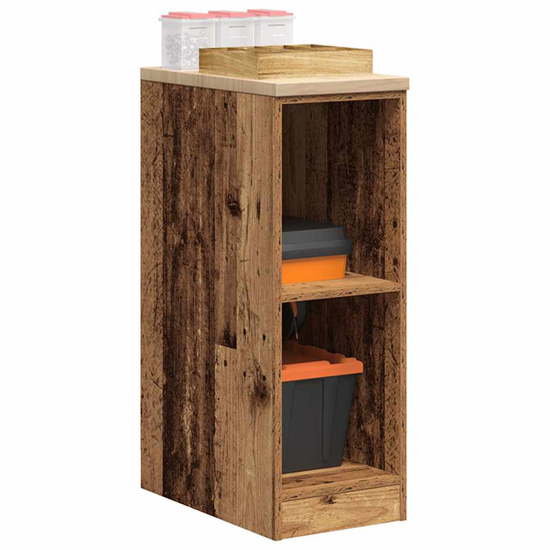 Load image into Gallery viewer, Vidaxl garagekast 30x51x85 cm massief grenenhout oud hout

