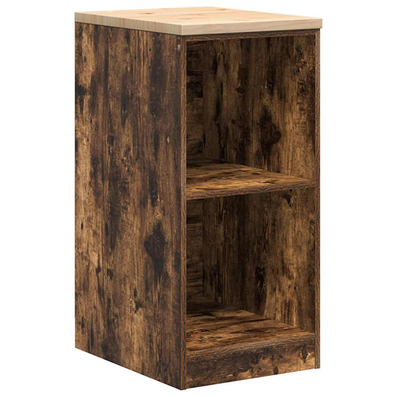 Load image into Gallery viewer, Vidaxl garagekast 40x51x85 cm massief grenenhout gerookt eiken
