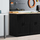 Vidaxl garagekast 60x51x85 cm massief grenenhout zwart