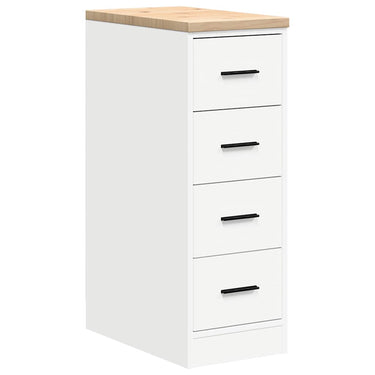 Vidaxl garagekast 30x51x85 cm massief grenenhout wit
