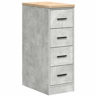 Vidaxl garagekast 30x51x85 cm massief grenenhout betongrijs