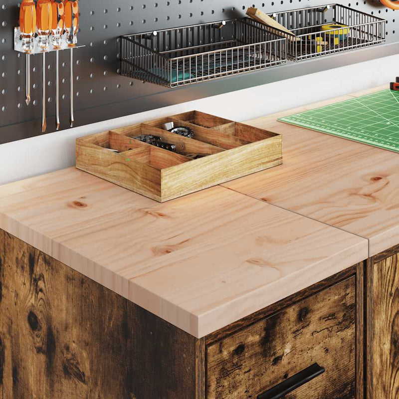 Load image into Gallery viewer, Vidaxl garagekast 30x51x85 cm massief grenenhout gerookt eiken
