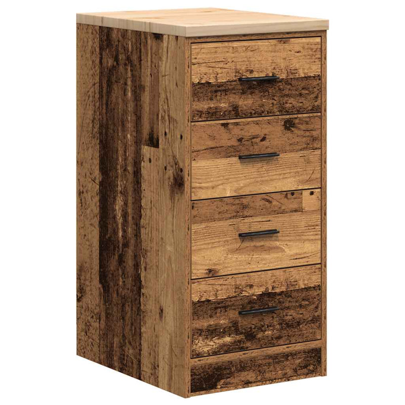 Load image into Gallery viewer, Vidaxl garagekast 40x51x85 cm massief grenenhout oud hout
