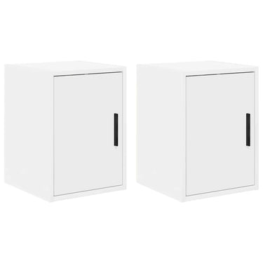 Vidaxl garagewandkasten 2 st spaanplaat wit