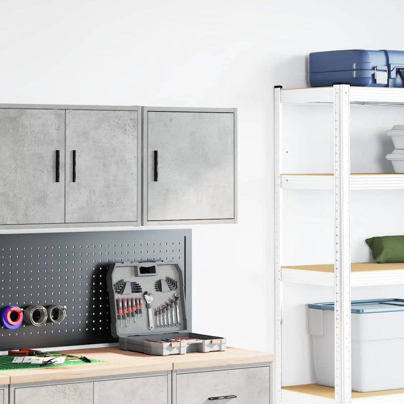 Load image into Gallery viewer, Vidaxl garage wandkast betongrijs bewerkt hout
