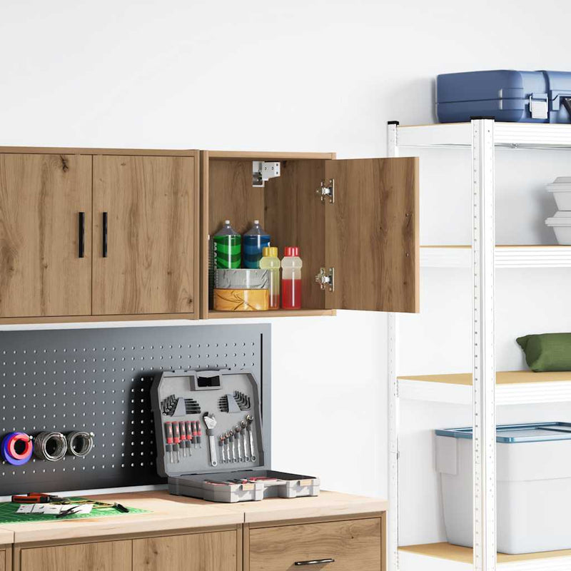 Load image into Gallery viewer, Vidaxl garage wandkast bewerkt hout ambachtelijk eiken
