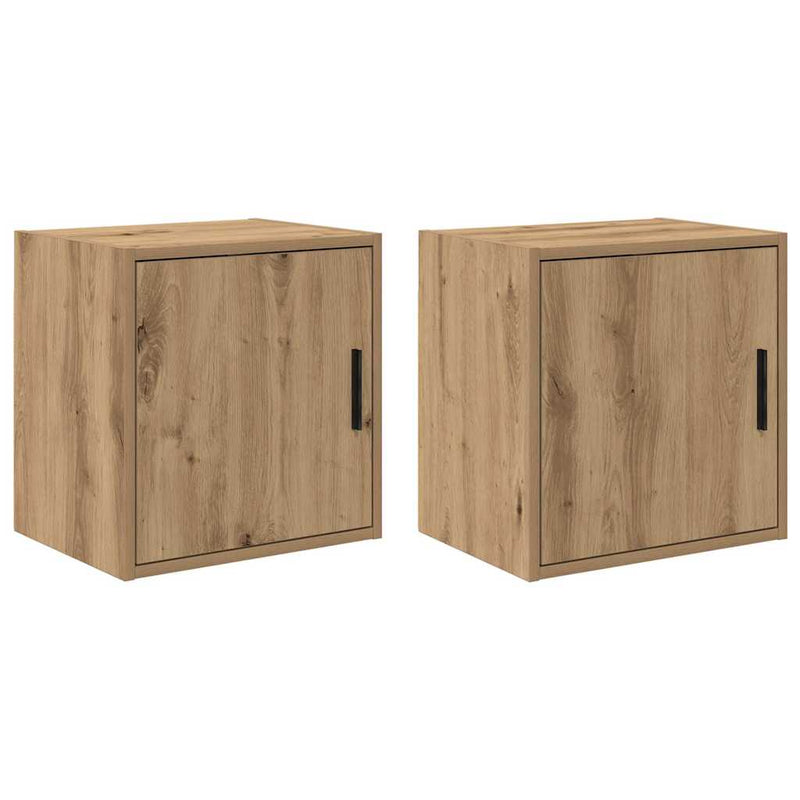 Load image into Gallery viewer, Vidaxl garagewandkasten 2 st spaanplaat ambachtelijk eikenhout
