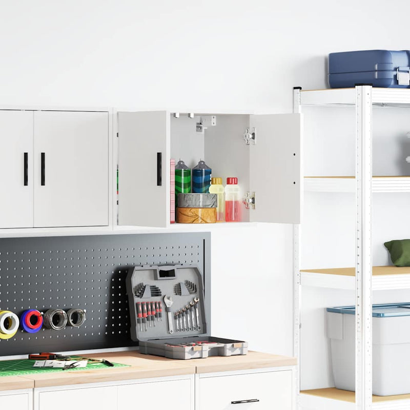 Load image into Gallery viewer, Vidaxl garagewandkast bewerkt hout wit
