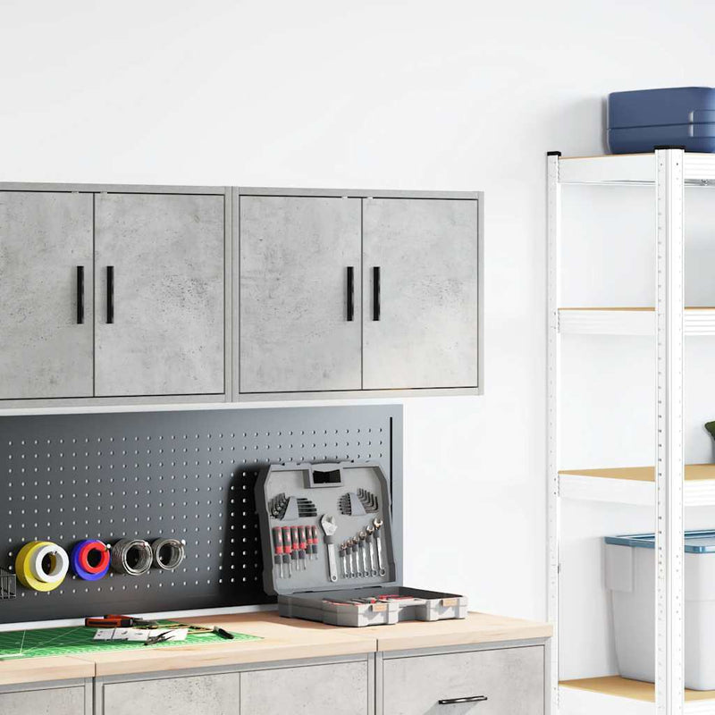 Load image into Gallery viewer, Vidaxl garage wandkast betongrijs bewerkt hout
