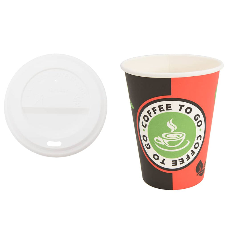 Load image into Gallery viewer, Vidaxl papieren koffiekopjes met deksel 1000 st 4oz 100 ml
