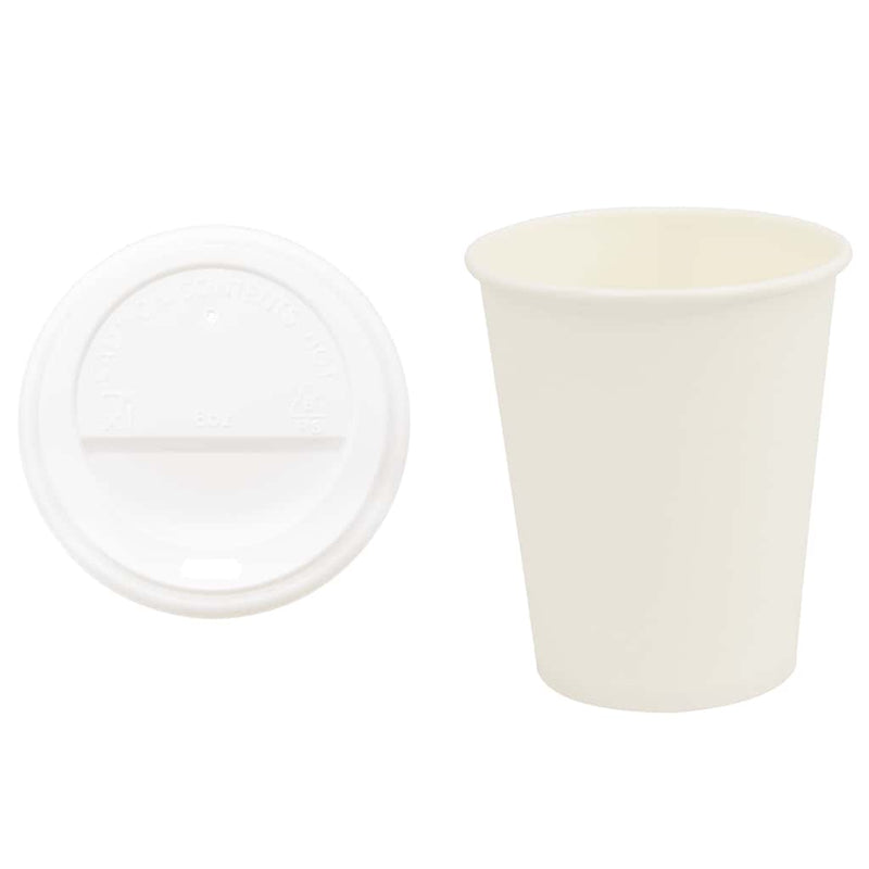 Load image into Gallery viewer, Vidaxl papieren koffiekopjes met deksel 1000 st 8oz 200 ml
