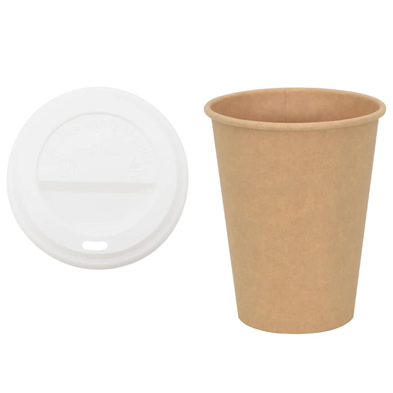 Load image into Gallery viewer, Vidaxl papieren koffiekopjes met deksel 1000 st 12oz 300 ml

