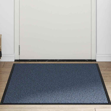 Vidaxl deurmat 90x120 cm blauw